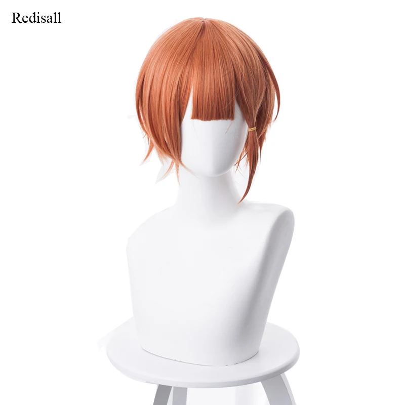 

Rizu Ogata Orange Synthetic Hair Cosplay Anime Bokutachi wa Benkyou ga Dekinai We Never Learn Cosplay Short Hair