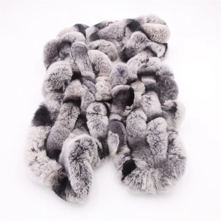Winter Scarf Women New 2017 Natural Rex Rabbit Fur Scarves Female Thick Warm Genuine Fur Shawl Best Seller (3)