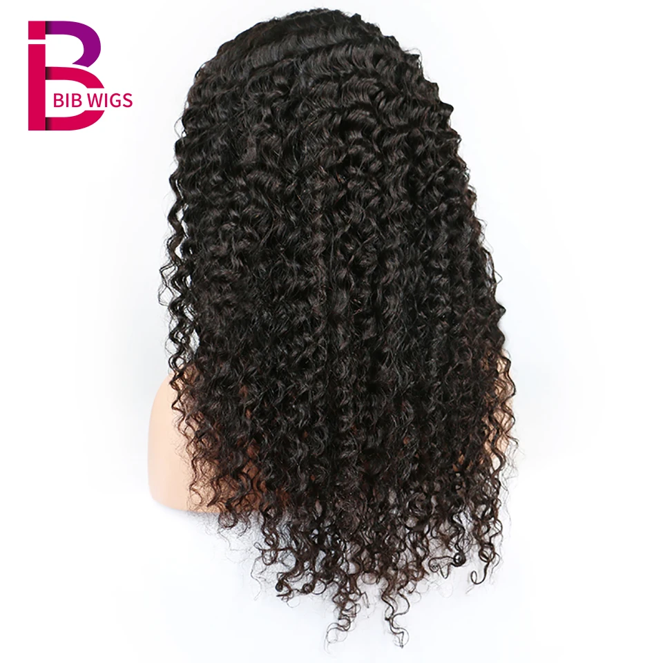 Глубокая волна Glueless 13*4 кружевные передние человеческие волосы парики предварительно сорванные Remy бразильский парик для женщин натуральный черный с детскими волосами нагрудник