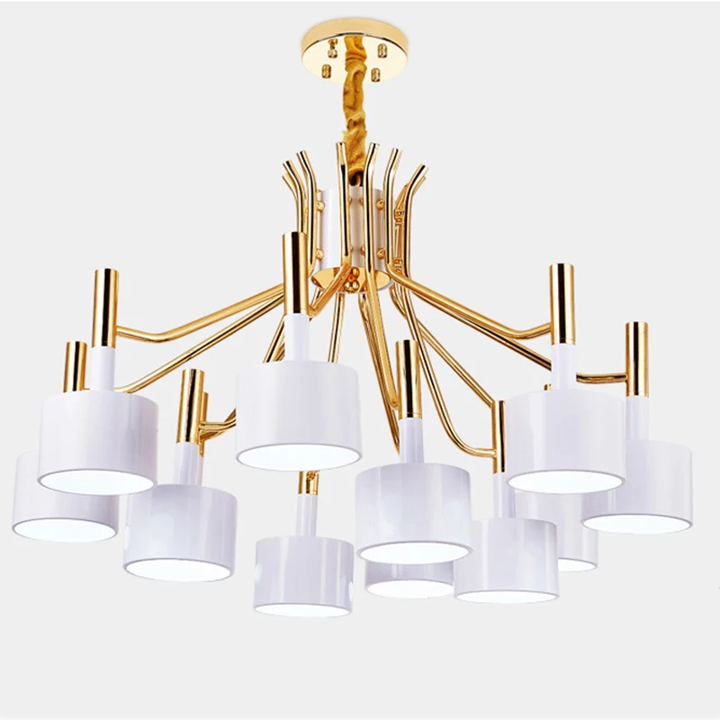 

Modern Fashion Designer Black WHITE Led Ceiling Art Deco Suspended Chandelier Light Lamp for Kitchen Living Room Loft Bedroom