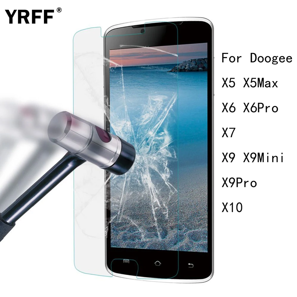 2 шт. 2.5D 0 26 мм закаленное стекло для защиты экрана Защитная пленка Doogee X5 Max X6 Pro X7 X9