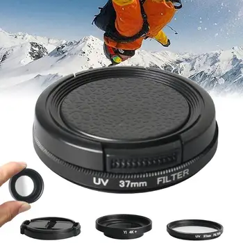 

UV Lens Filter+Protective Aluminum Frame Case+Lens Cover for Xiaomi Yi 4K YI Lite Action Camera Lens Accessories High Quality