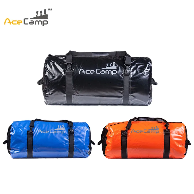 

90L AceCamp Waterproof Dry Bag Kayaking Rafting River Trekking Outdoor Camping Hiking Sports PVC Folding Storage Bags
