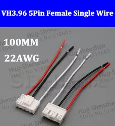 50 шт./лот Лидер продаж VH3.96 3.96 мм 5 Булавки женские 5-Булавки разъем 22awg 100 мм один 22awg Провода кабель