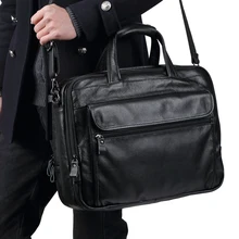 TRASSORY Genuine Leather Men's Briefcase Business Retro Handbag15.7 Inch Leather Computer Laptop Bag Men Messenger Bag TRASSORY Genuine Leather Men's Briefcase Business Retro Handbag15.7 Inch Leather Computer Laptop Bag Men Messenger Bag