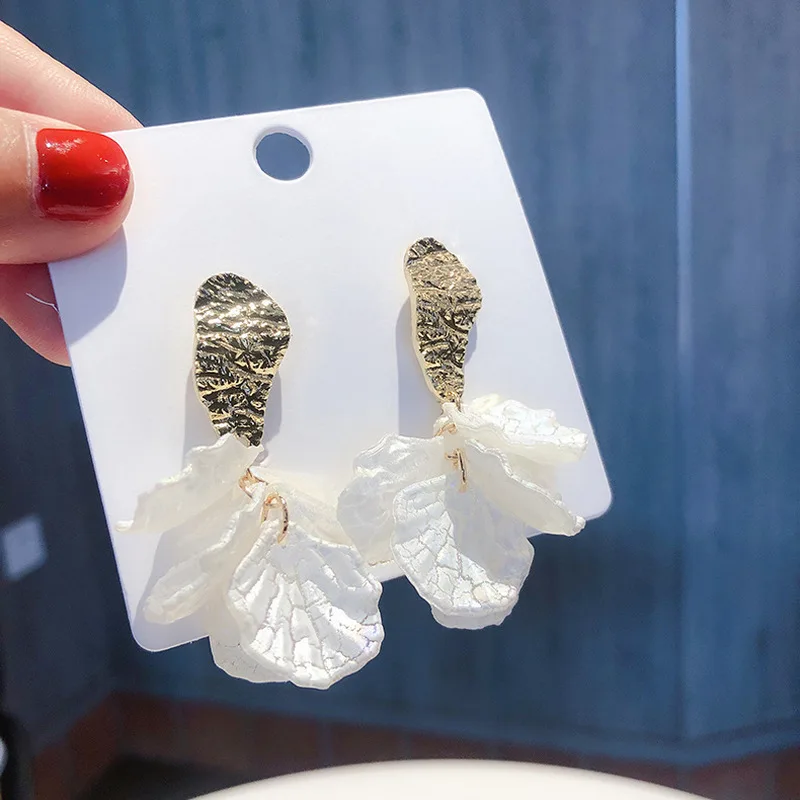 2019 New Korea Style Fairy Earrings Imitation Shell Flower Drop for Girl Women Fashion Jewelry | Украшения и аксессуары