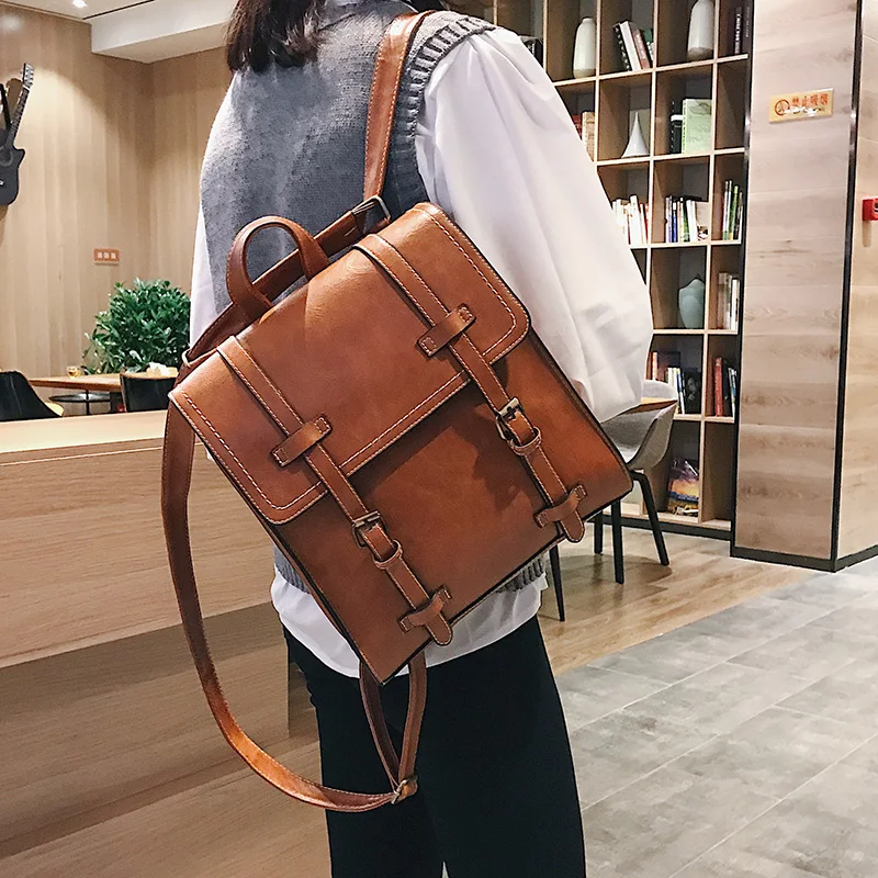 Feminina de Ombro de Couro para Escola para Meninas Mochila Adolescentes 13 High Quality Bolsas e Malas