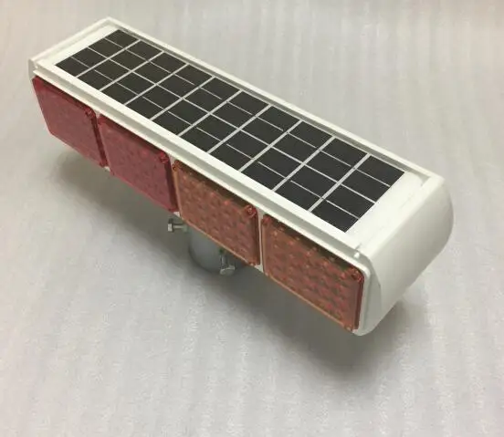 US $150.00 Red plus yellow One solar safety warning light LED traffic signs LED solar safety flashing indicator Intersection LED RY