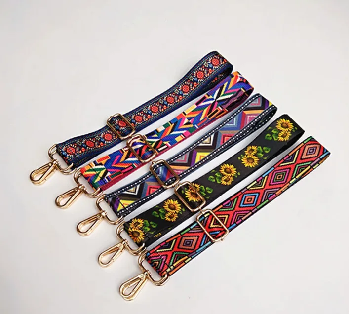

HJKL Colored Belt Bags Strap Accessories for Women Rainbow Adjustable Shoulder Hanger Handbag Straps Decorative Handle Ornament