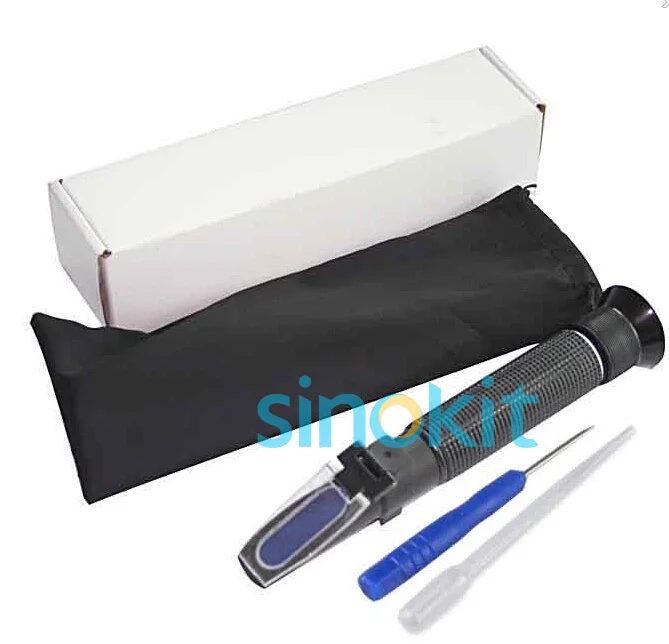

3 In 1Multi Brix 0-44% OE KMW Plastic Material Refractometer P-RHB-44SATC Black Handle