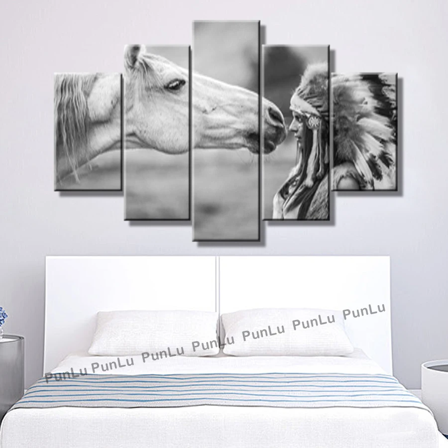 HD отпечатанную Wall art холсте Американский Индии картины декоративные для Гостиная