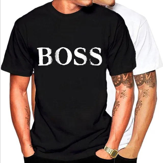 2019 Fashion summer T-shirts with round collars and short in Europe and the United States BOSS print&hellip;