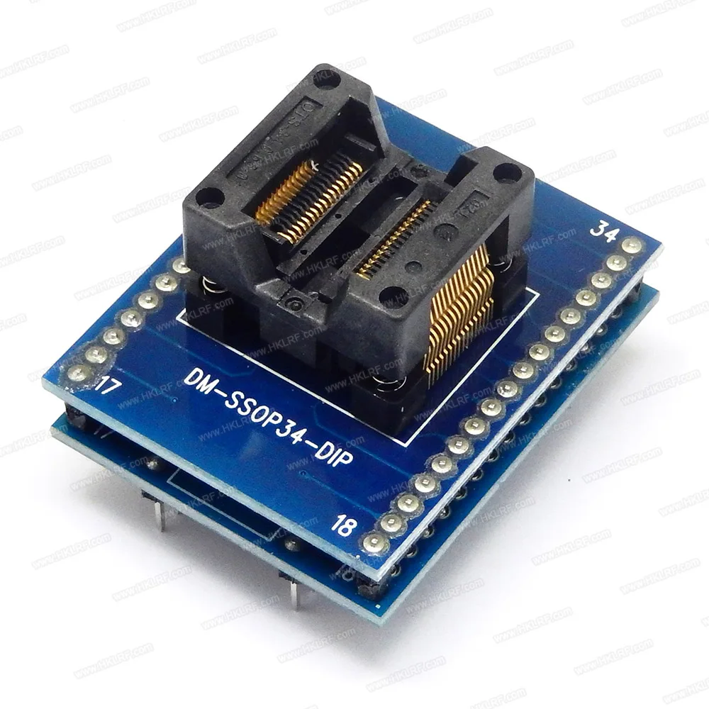 

Universal Adapter SSOP34 TO DIP34 / SSOP28 TO DIP28 / SSOP20 TO DIP20 / SSOP16 TO DIP16 for USB Programmer IC Socket