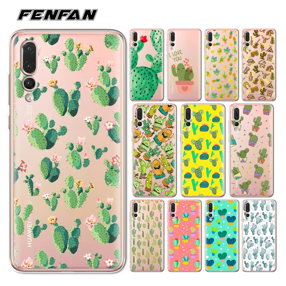 coque huawei p20 cactus