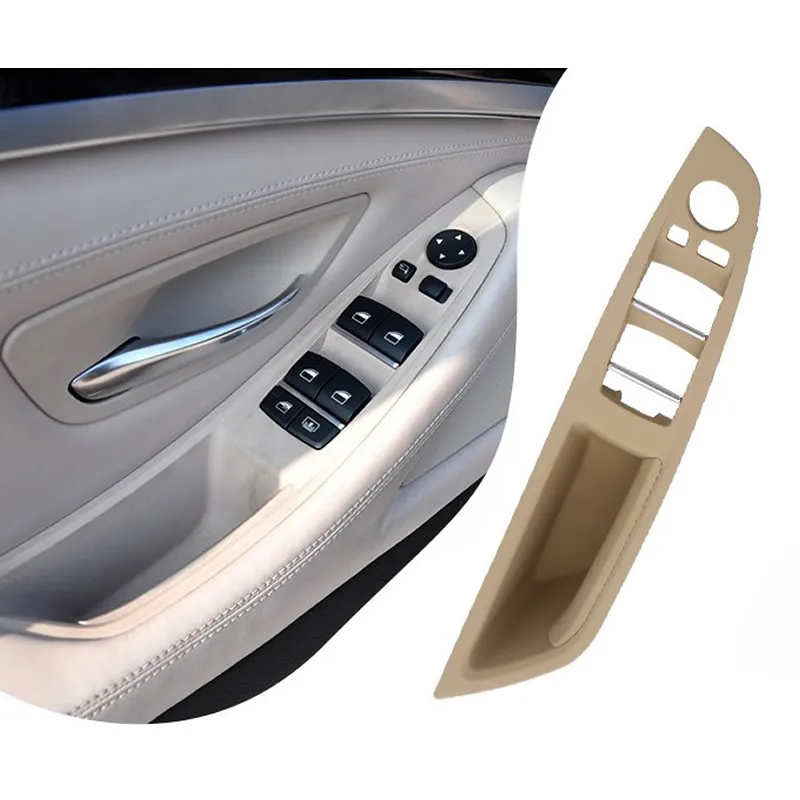 Для BMW 5 серии F10 F11 F18 внутренняя ручка двери левая передняя дверь межкомнатная Дверная панель сиденье водителя Переключатель рамка коробка для хранения