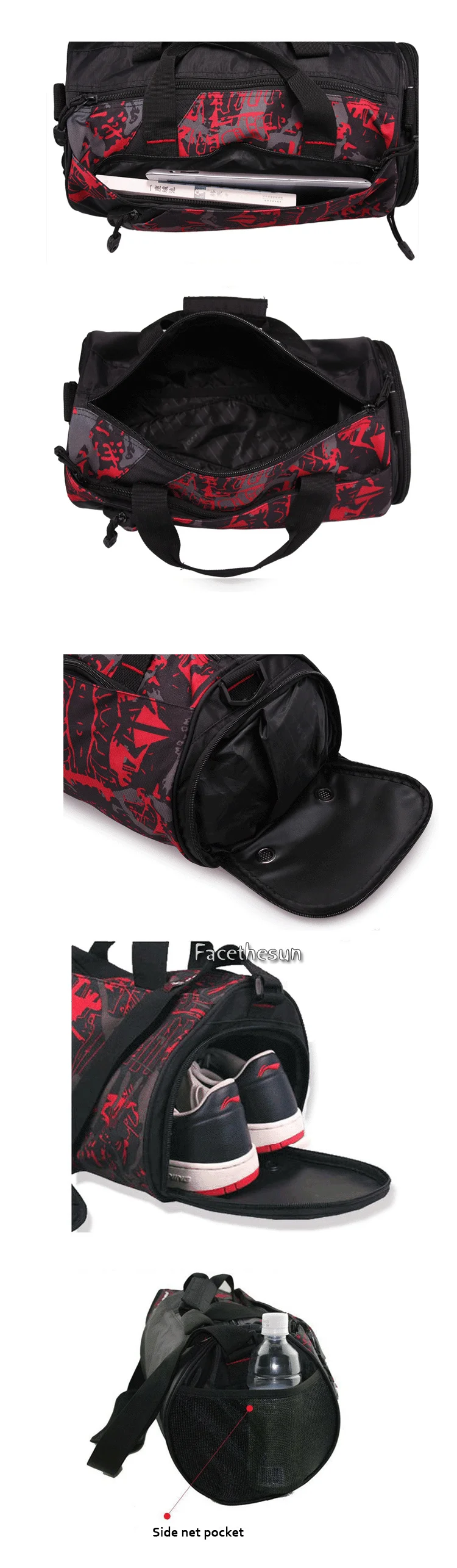 Womens mens travel gym sport bag DP7741-15