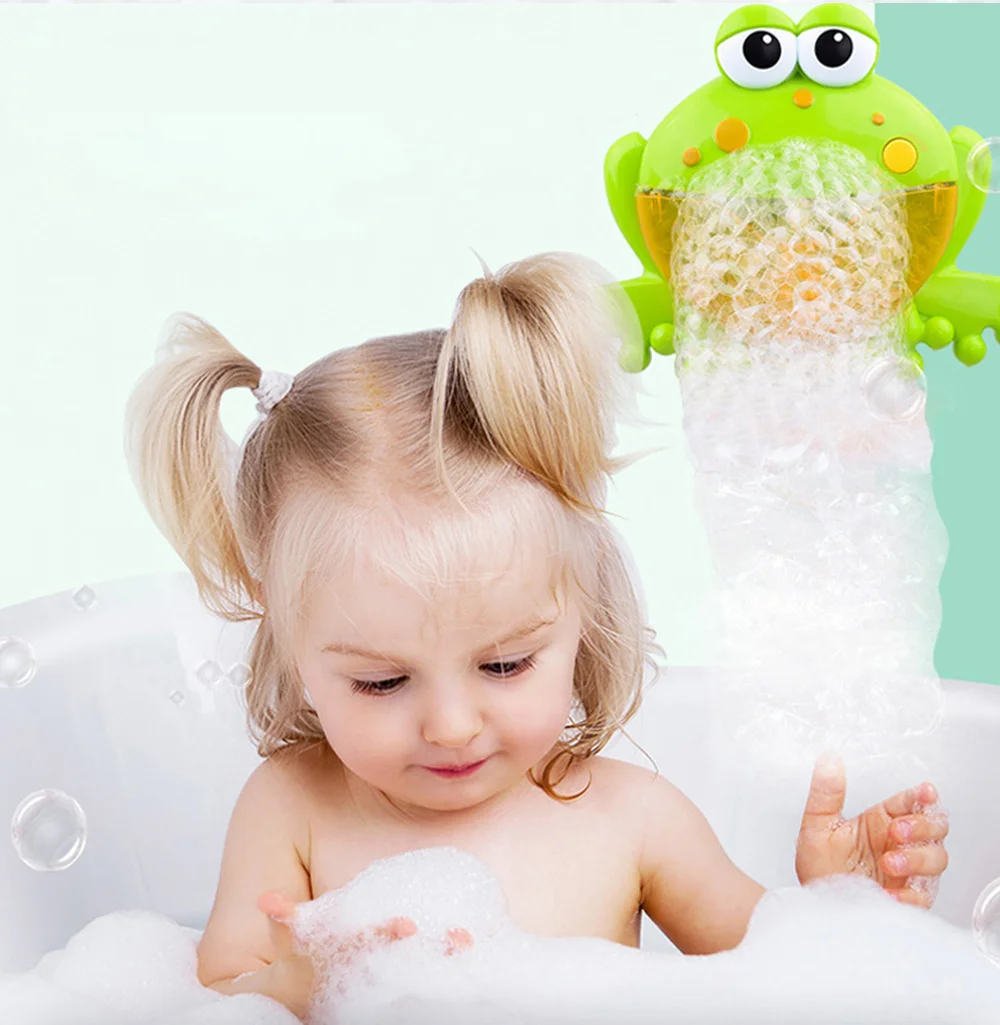 Детские Игрушки для ванны для детей, музыкальная машина для создания пузырьков, краб, лягушка, веселая летняя игра в ванную, игрушки для детей, подарок осьминог