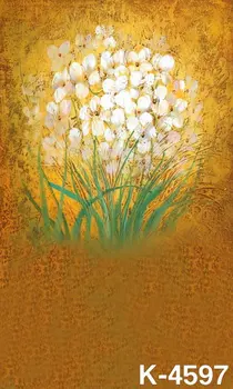 

5x7ft Retro Painting Flowers Newborn The Old Photo Studio Describe Photoshop Photograph Background Stand On Support Backdrops