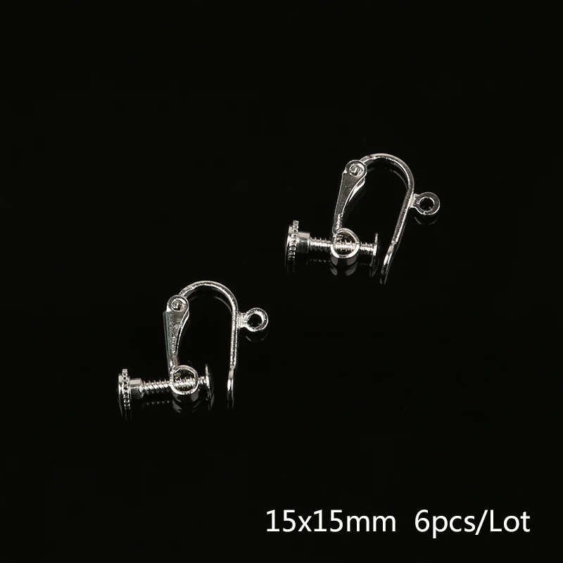 4-20 шт./лот различные формы медная железная металлическая серьга в виде клипсы позолоченные серебряные серьги крючки для женщин