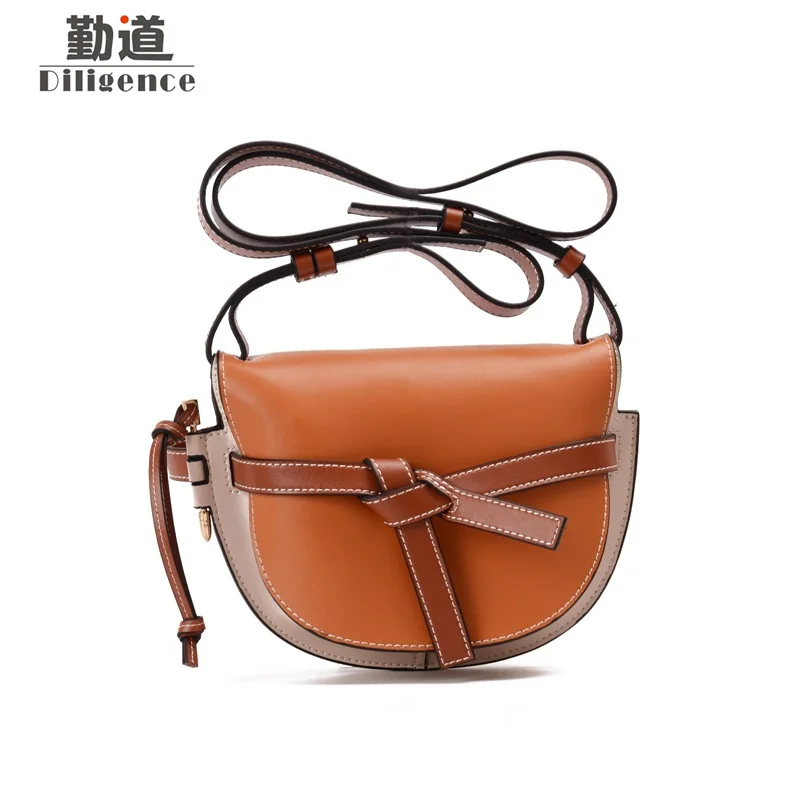 

Genuine Leather Handbags For Women 2018 Fashion Luxury Famous Brands Designer Style Shoulder Bags Ladies Bow Crossbody Bag