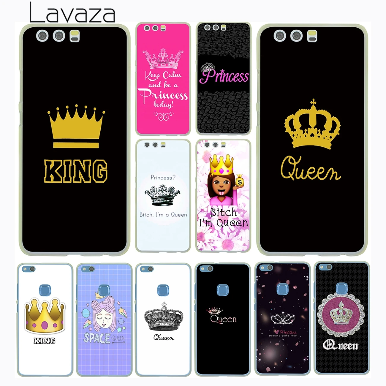 cheap Daisy Flower Bitch Queen crown king PRINCESS Case for Huawei P30 P20 P10 P9 Plus P8 Lite Mini 2017 2016 P smart Z 2019