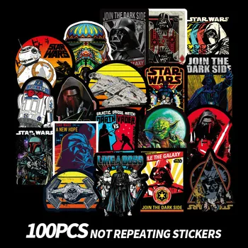 

100Pcs/Set Star Wars Waterproof Funny Stickers for Luggage Laptop Bike Motorcycle Phone Car Case Decal Sticker