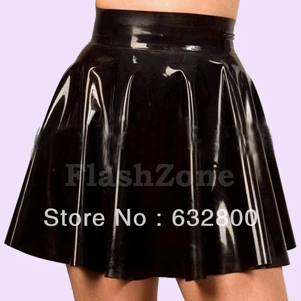 Latex rubber pleated skirt-in Half Slips from Women's Clothing ...