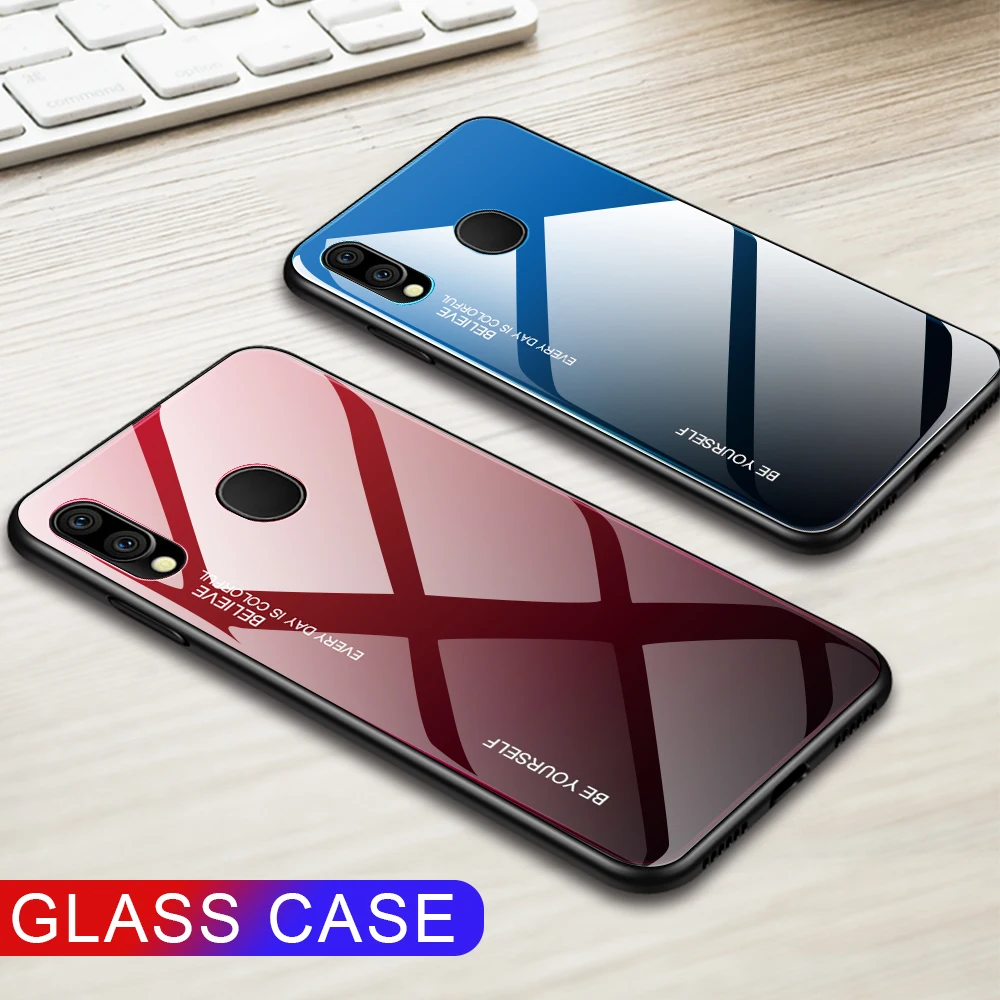 Чехол из закаленного стекла для Samsung Galaxy M20 M10 A30 A50 A60 мягкая силиконовая рамка с
