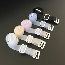 Женский бюстгальтер, силиконовые лямки, 1,5 см, широкий, регулируемый, эластичный, мягкий, через плечо, нижнее белье, аксессуары, ремни для бюстгальтера, 5 пар/лот