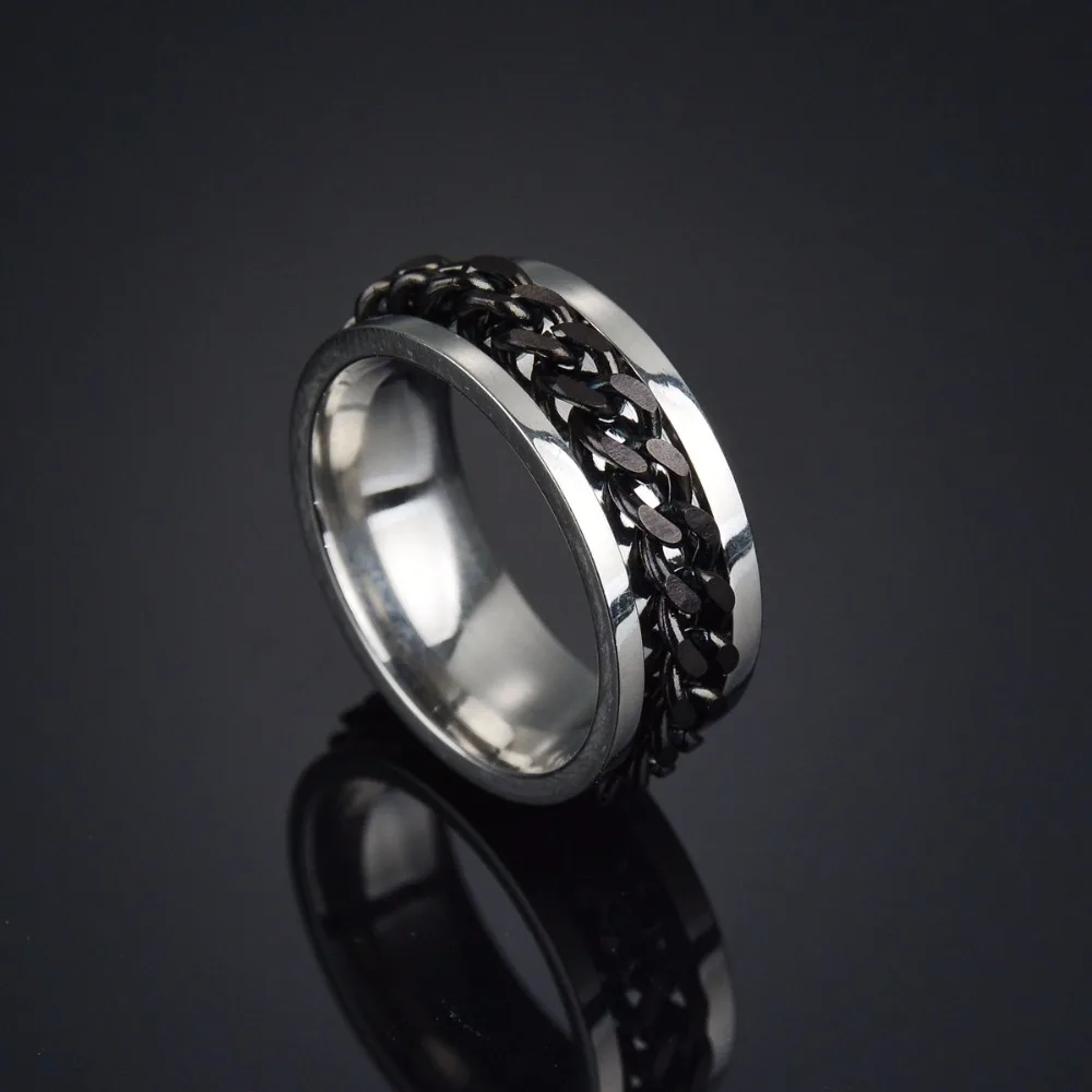 Мужское кольцо Спиннер MeMolissa из нержавеющей стали|ring for|biker ringspinner ring |