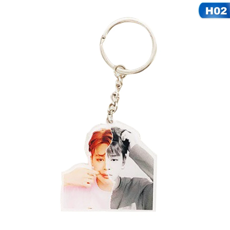 

Cute Acrylic Kpop BTS Keychain Bangtan Boys New Album Love Yourself Answer J-HOPE V SUGA JIN RM JIMIN Keyring Bts Accessories