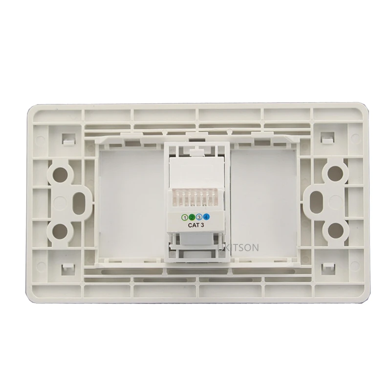 Silver Edge Wire Connect RJ11 Wall Panel pic 2