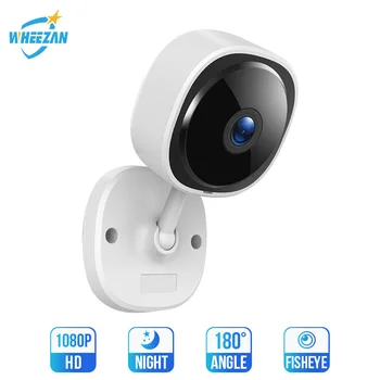 

Wheezan wifi camera 1080p mini IPC P2P Camera Wireless 2.5mm Fisheye Lens night vision panoramic camera HD Baby monitor Indoor