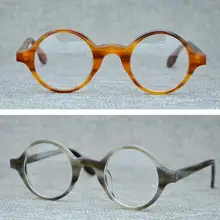 LKK ручной работы уксусная кислота Оправа очков круглые очки ретро Рецептурные очки для мужчин и женщин очки унисекс