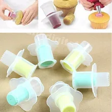 Кухня наполнитель для кекса модель плунжер-Бур для кексов резка для теста разделительное устройство для украшения 3 шт./лот