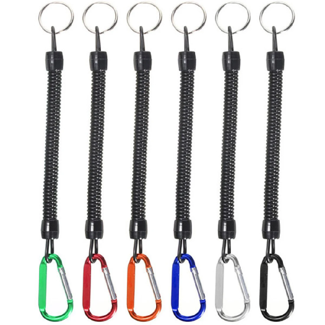 

1pc Random Color Pro Fishing Ropes Fishing Tools Boat Camping Fishing Lanyards Spring Coil Secure Lip Grips Pliers Tackle Tool