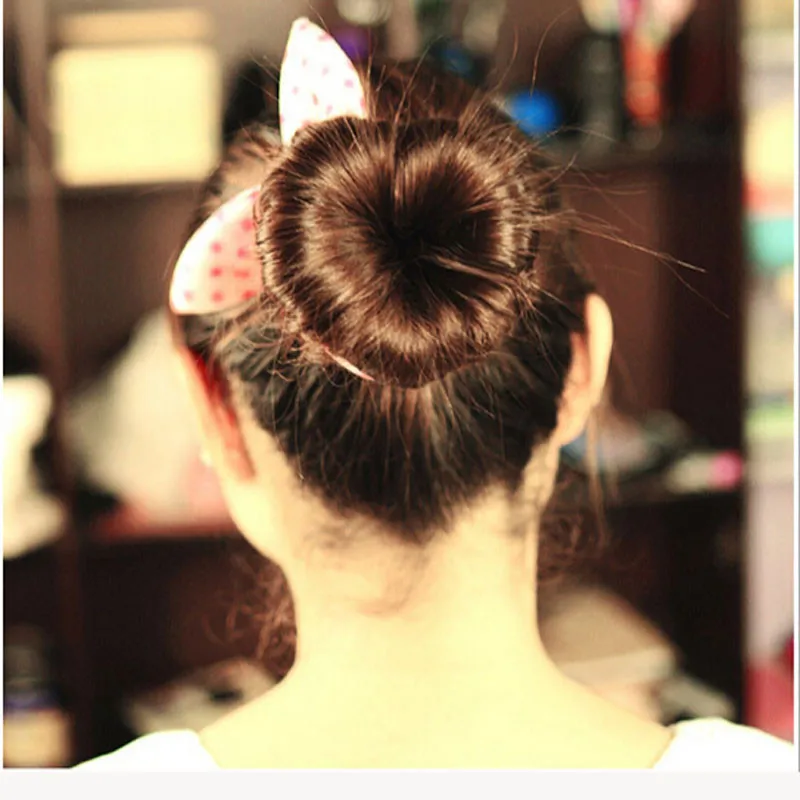 

2019 fashion hot new products 1PC heart-shaped curler sponge curler style modeling roll hair ring gadget coletas para el pelo50*