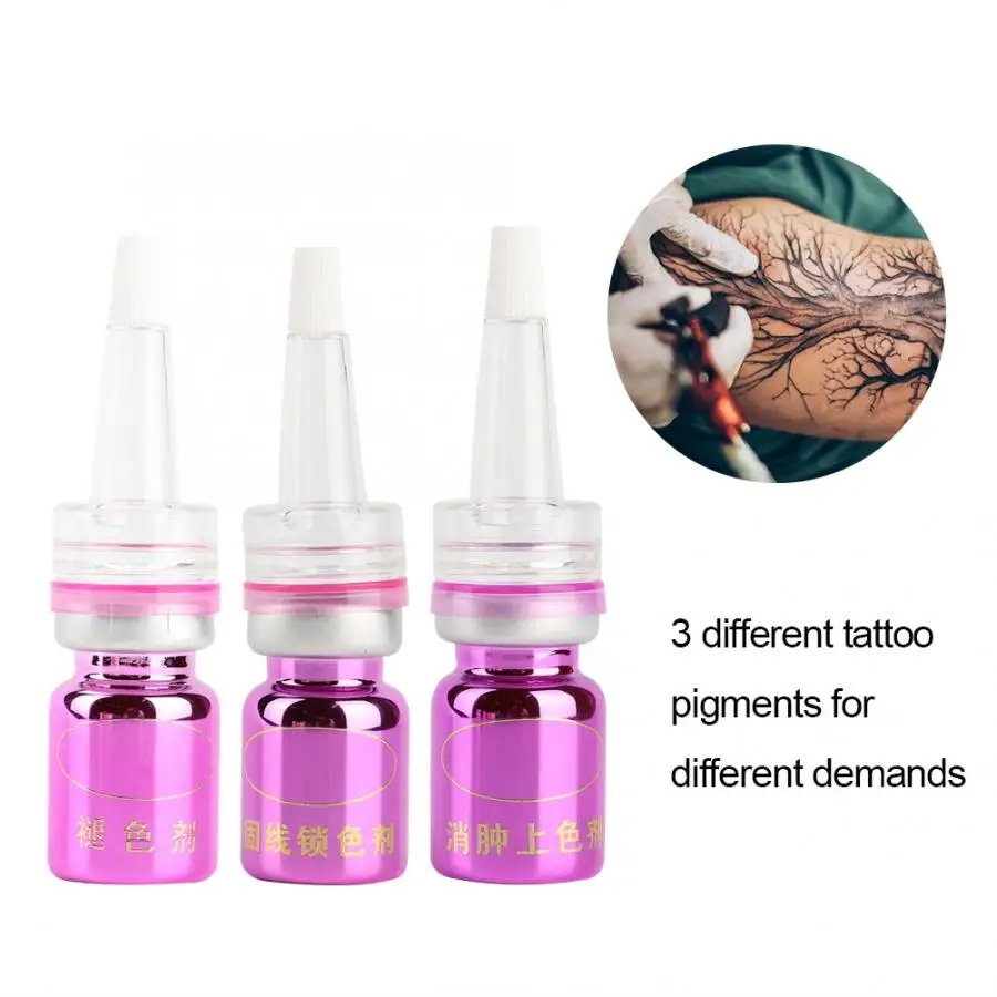 

Semi Permanent Tattoo Supplies Pigment Fixing Swelling Toner Wrecking Bleaching Agent For Eyebrow Eyeliner Lips Tattoo Supply