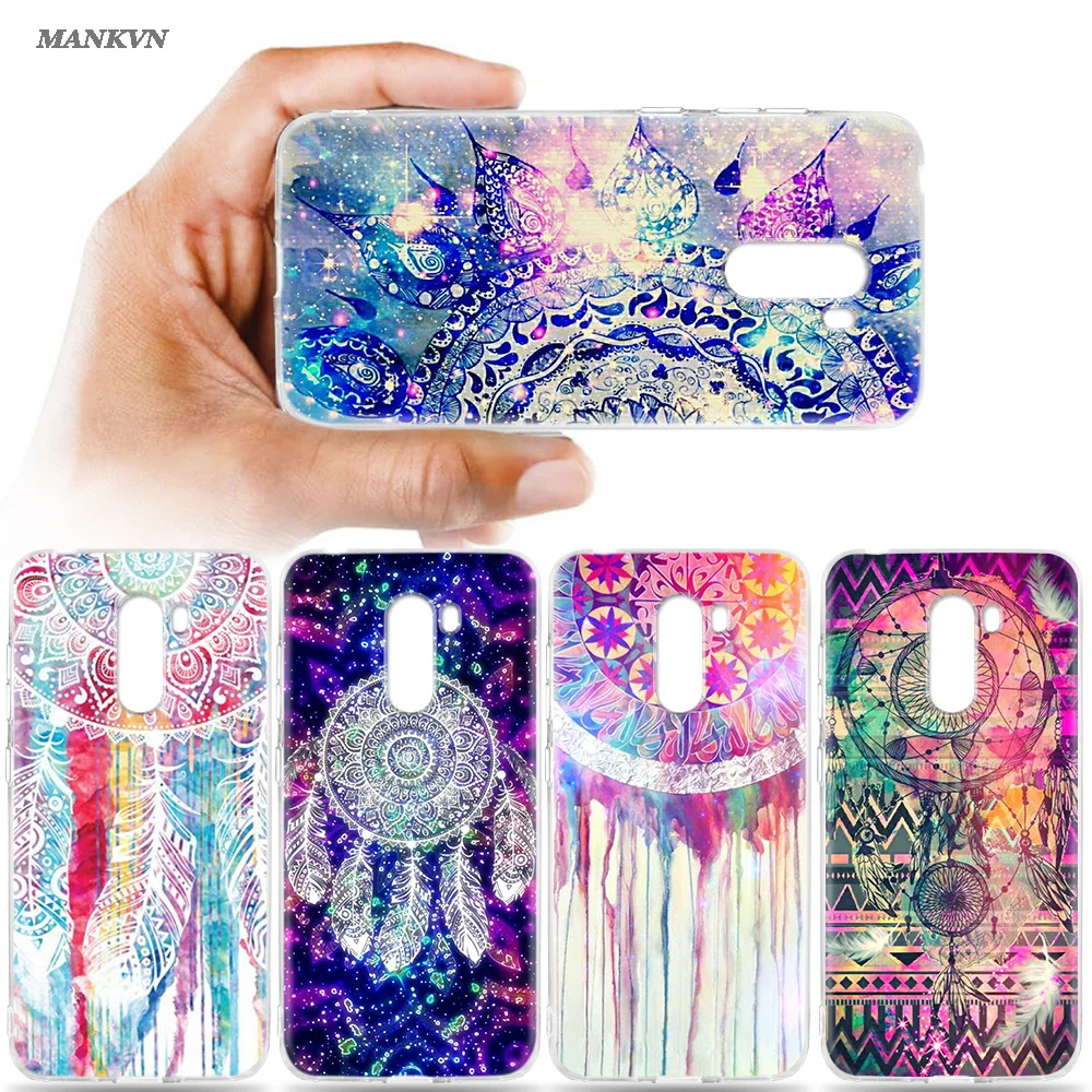 

Cute Dream Catcher Cases for Xiaomi Mi A2 8 Lite Poco Pocophone F1 Silicone Cover for Redmi Note 6 5 Pro Soft TPU Back Shell