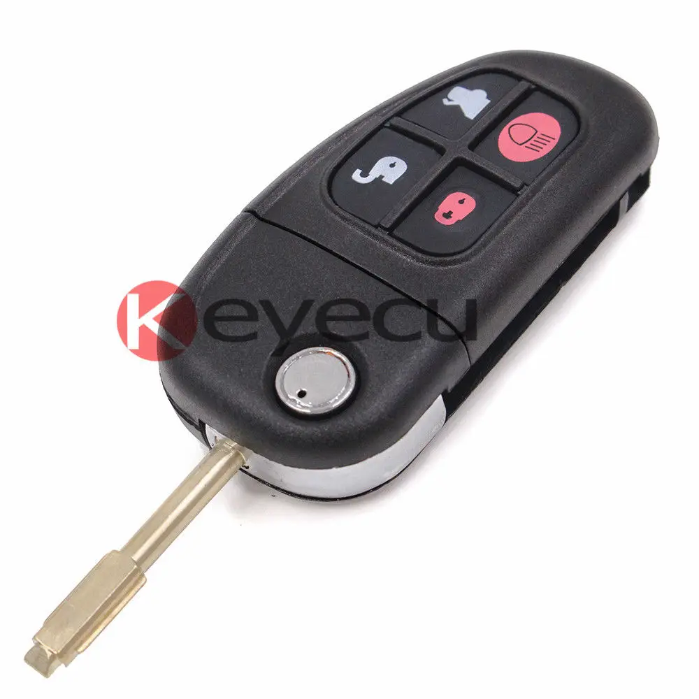 Keyecu Replacement Remote Key Fob 4 Button 433MHz With Chip 4D ID60 For
