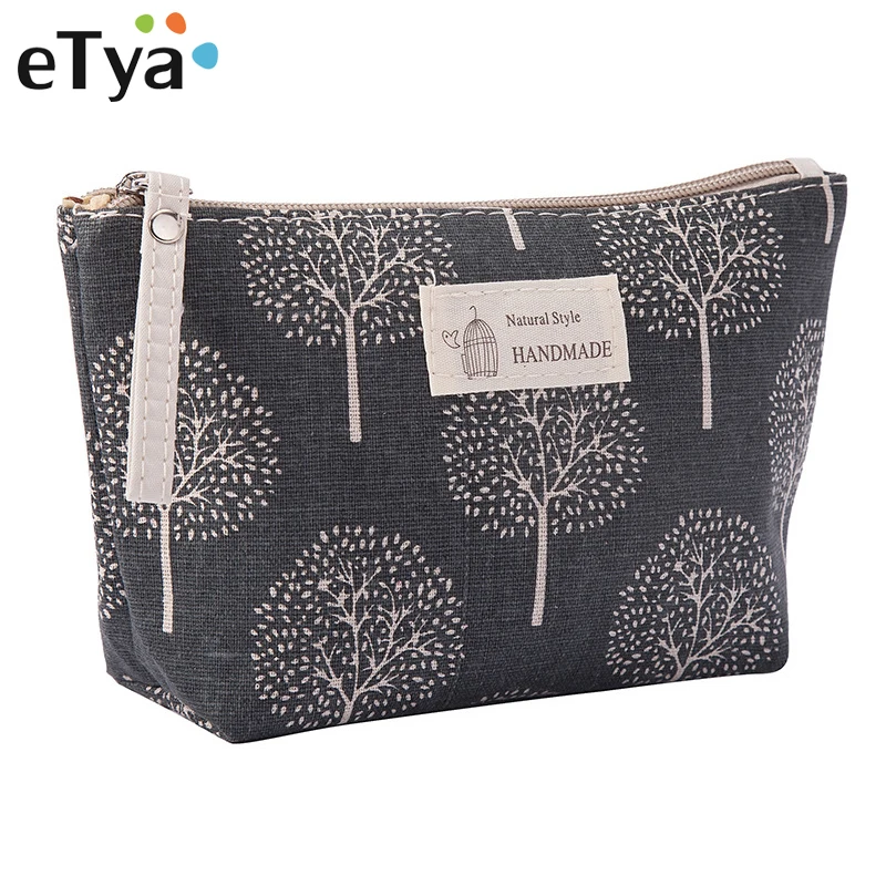 eTya Women Plaid Travel Cosmetic Bag Makeup eTya Women Plaid Travel Cosmetic Bag Makeup