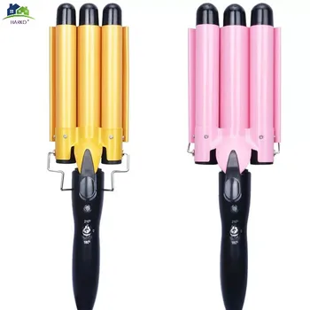 

Hair Curling Iron Ceramic Triple Barrel Hair Curler Hair Waver Styling Tools Hair Styler Professional 110-220V Curling Iron