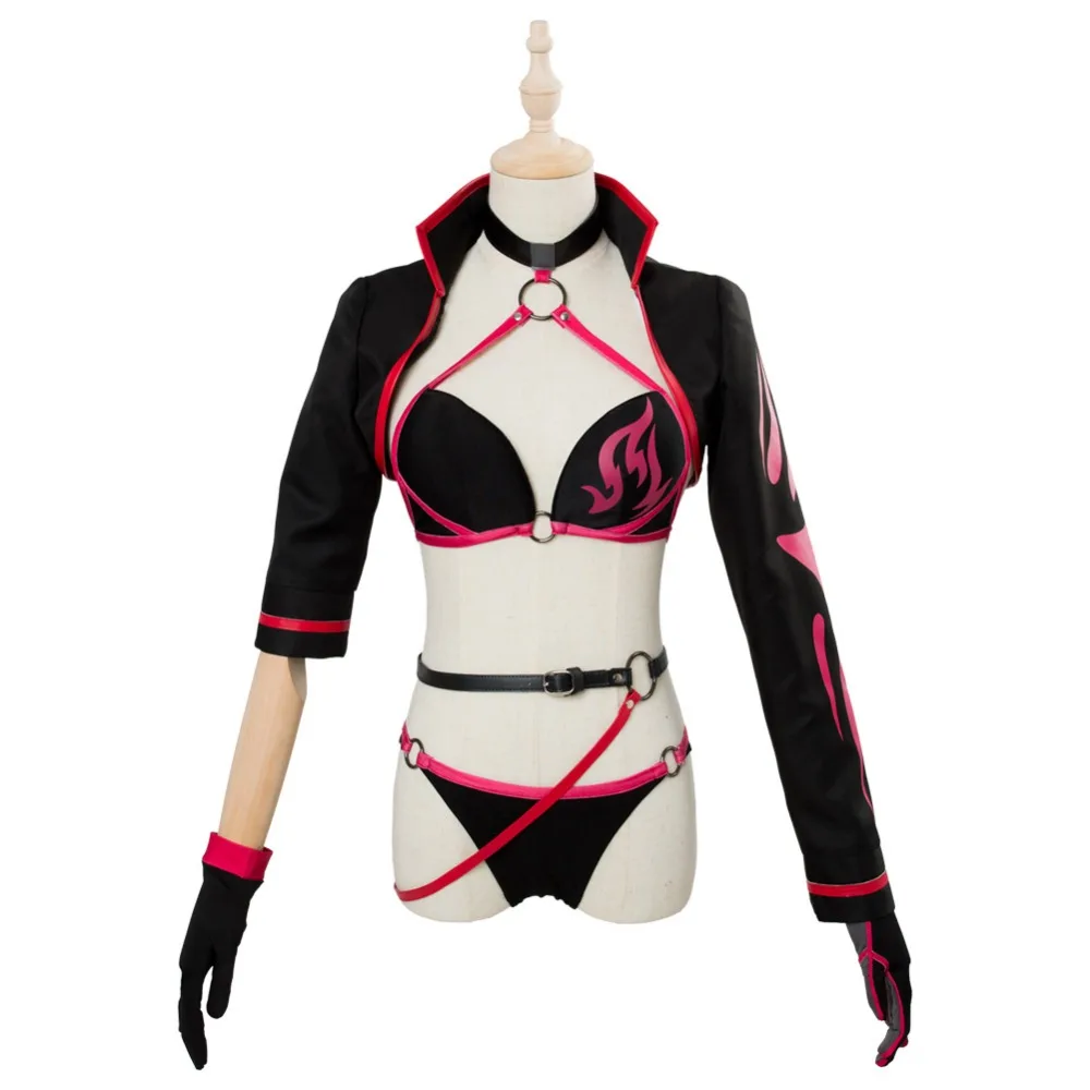 

Fate/Grand Order FGO Black Alter Jeanne d'Arc Cosplay Costume Joan of Arc Swimsuits Summer Girl Swimwear Bikini Halloween Party