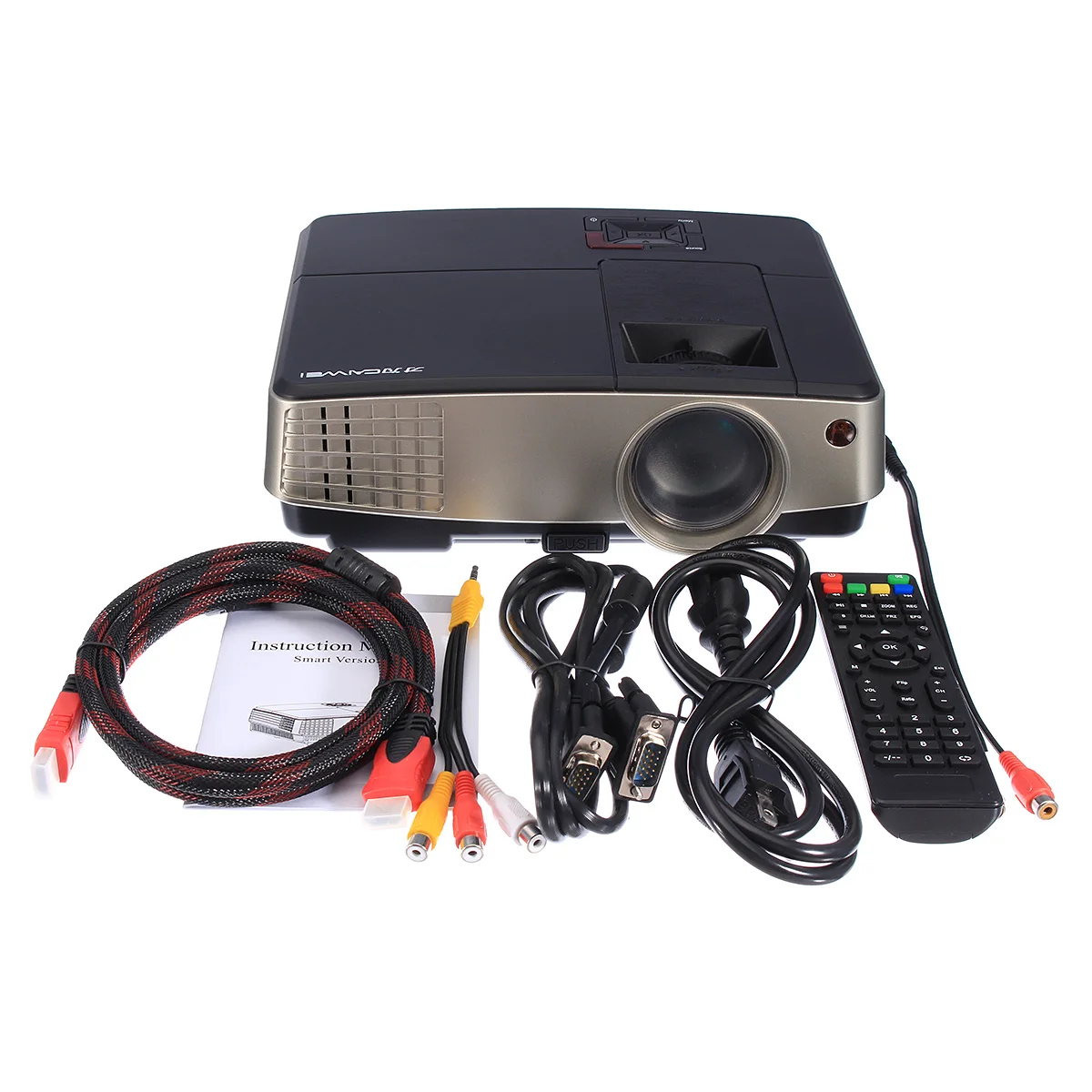 7000 Lumens A3+AB Projector 1080P Full HD LCD Wifi Home Theater Cinema 72W LED Android 4.4 Bluetooth Multimedia Beamer
