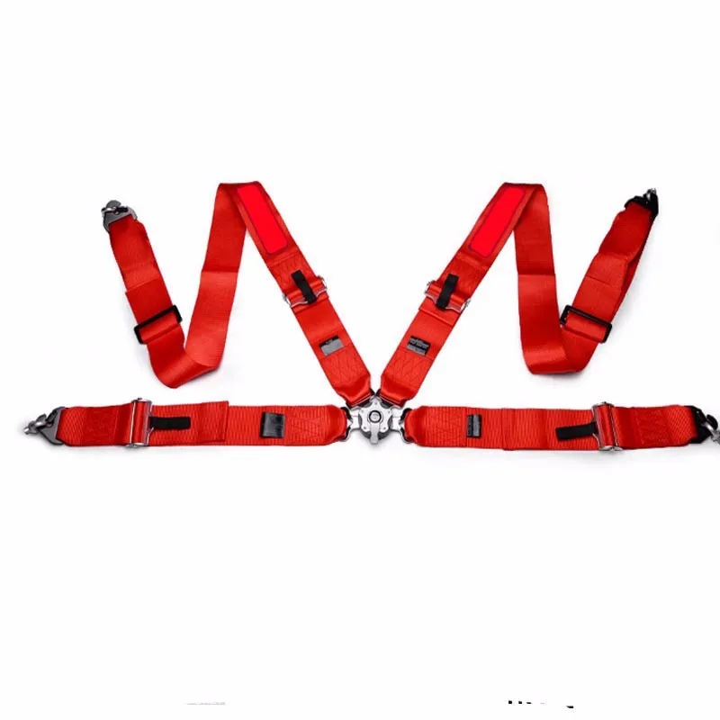 1New-1-Seat-3-4-Point-Camlock-Racing-Seat-Belts-Safety-Harness-color-Red-Blue-Black