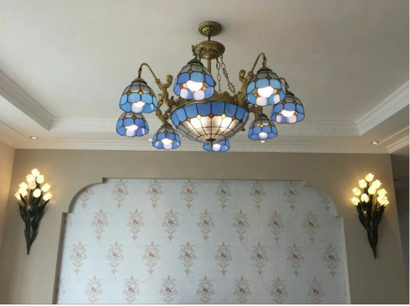 Настенная лампа для гостиной винтажная креативная индивидуальность современного Европейского фона простой проходной светильник для спальни прикроватная настенная лампа