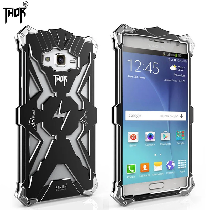 Мода Саймон для samsung galaxy j7 j7000 Противоударный Металл Тор Ironman Защищает Случаи