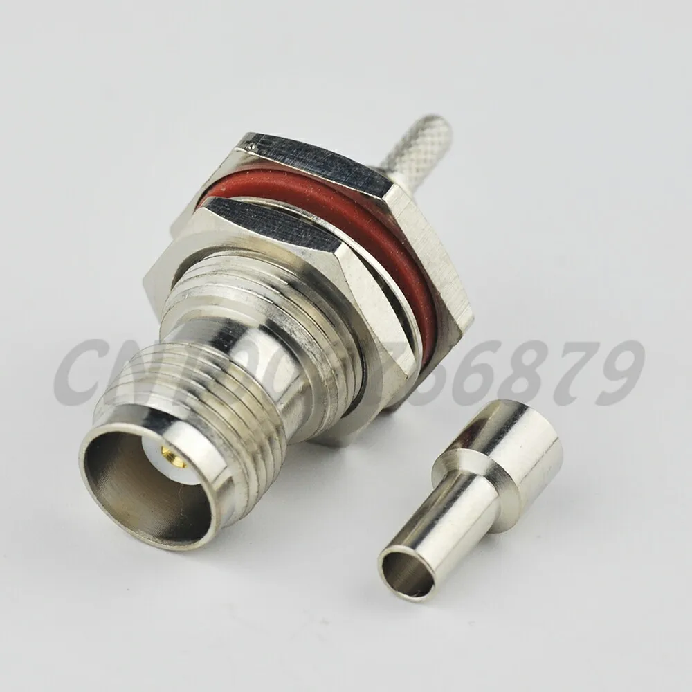 

RF electrical wire terminal TNC Jack Crimp bulkhead O-ring straight connector for coaxial cable RG316 RG174 RG178 LMR100
