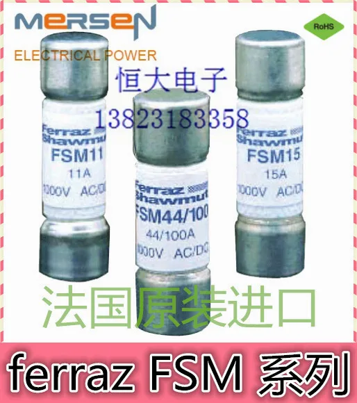 

Free shipping.FERRAZ France Luolanfalei US Mandelson FSM 15 1000V 15A fuse fuse
