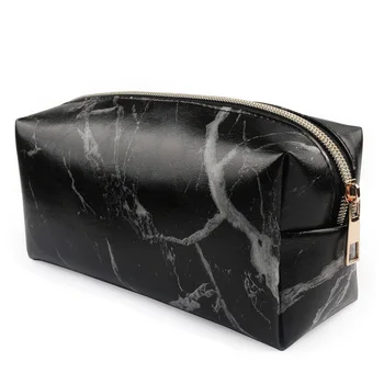 

Women Large Capacity Marble Makeup Storage Bag Portable Cosmetic Travel Storage Bags with Zipper Case for Ladies Makeup Brush